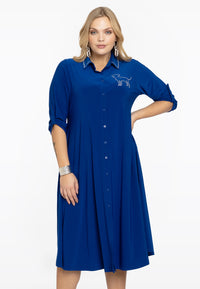 Blouse-dress FLIP - indigo - #1