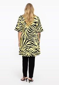 Tunic wide bottom ZEBRA - yellow - #3