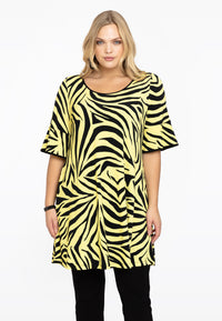 Tunic wide bottom ZEBRA - yellow - #1