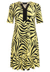 Dress A-line ZEBRA - yellow - #4