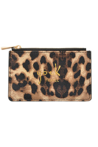 Card holder Leopard - brown - #1