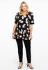 Tunic flare HIBISCUS - black - #2