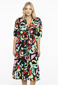 Dress puff sleeves MATISSE - black - #1