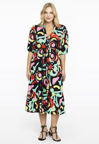 Dress puff sleeves MATISSE - black - #2