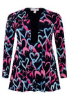 Tunic flare HEARTS - black - #4