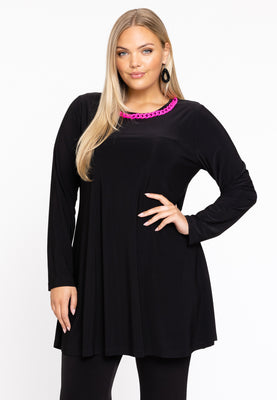 Tunic Wide Bottom Chain DOLCE - black  - #1