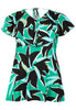 Tunic ruffle v-neck EDEN - green  - #4