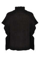 Poncho high neck - black - #3