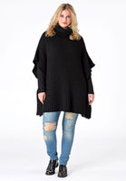 Poncho high neck - black - #2