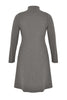 Dress turtle neck ruffled - grey - #3