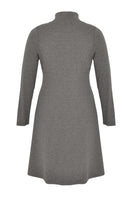 Dress turtle neck ruffled - grey  - #3