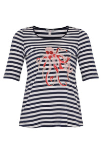 Shirt relax octopus STRIPE - blue - #4