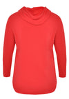 Sweater hooded Close to - red - #3