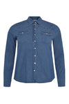 Blouse denim stretch - indigo - #4