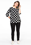 Shirt BIG DOTS - black - #1