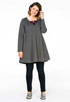 Tunic wide bot bow INTERLOCK - grey  - #2