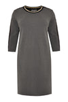 Dress sequin stripe INTERLOCK - grey - #4