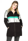 Jacket sweat COLOURBLOCK - black 