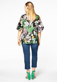 Blouse wide frilled sleeve STACY - multi - #3