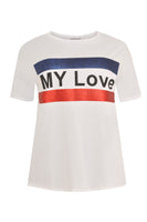 Shirt wide MY LOVE - white  - #4