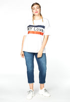 Shirt wide MY LOVE - white  - #2