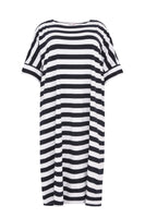 Dress wide STRIPE - white  - #4