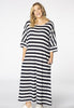 Dress wide STRIPE - blue