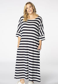 Dress wide STRIPE - blue - #1