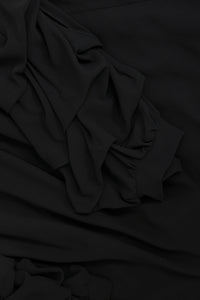 Dress puffed sleeves - black - #5