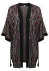 Kimono sequins RAINBOW - black - #4