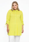 Blouse wide drawstring COCOON - bright green