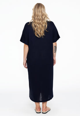 Dress wide COCOON - blue - #3