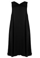 Dress swing SATIN - black  - #4