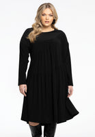 Dress Plisse Hem In Point DOLCE - black - #1