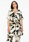 Tunic swing PALMIER - black