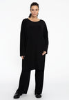 Tunic square DOLCE PLISSE - black