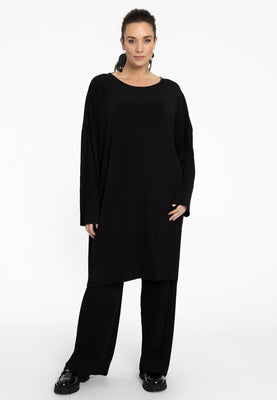 Tunic square DOLCE PLISSE - black  - #2