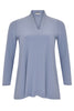 Tunic A-line v-neck DOLCE - blue - #4