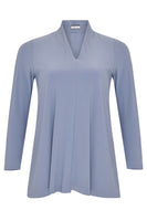 Tunic A-line v-neck DOLCE - blue - #4