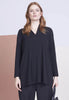 Tunic A-line v-neck DOLCE - black 