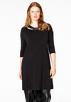 Dress zip neck DOLCE - black 