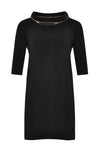 Dress zip neck DOLCE - black - #4