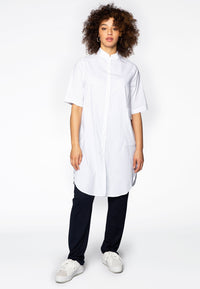 Blouse short sleeve POPLIN - white - #2