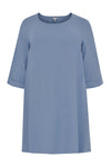 Tunic-blouse A-line LINEN - indigo - #4