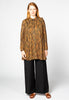 Blouse A-line tiger LEATHER - brown - #2