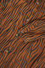 Blouse A-line tiger LEATHER - brown - #5