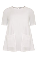 Tunic A-line pockets - white  - #4