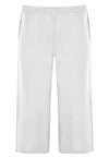 Trousers wide-fit 7/8 LINEN - white - #3