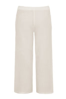 Trousers wide-fit long linen - ecru - #2