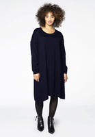 Pullover dress WOOL - blue - #2